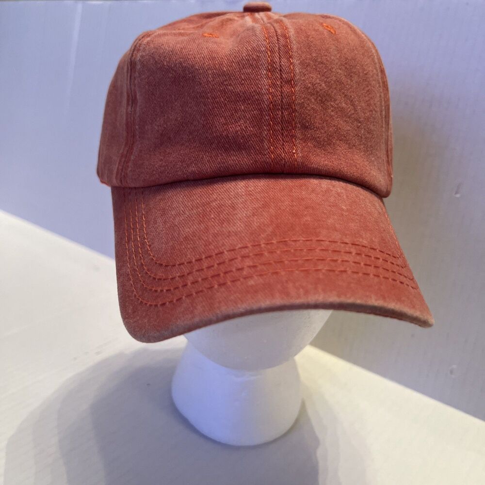 Lift Down Cap Classic S-M Orange Adjustable Strap 100% Cotton NWOT
